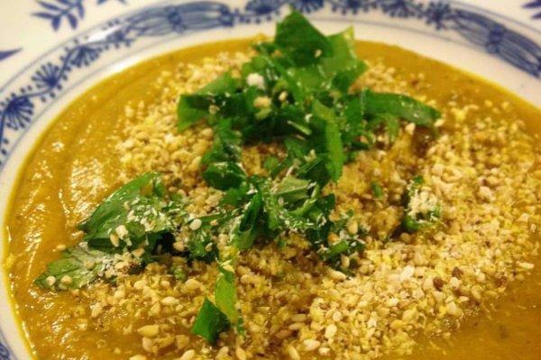 Receita sopa de abóbora vegana